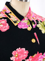 Leonard Paris Pink Floral Shirt Dress Dress arcadeshops.com
