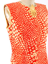 Reptile Printed Sleeveless Cotton Dress Dress arcadeshops.com