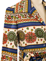 Saks Fifth Avenue Banded Print Skirt Ensemble Suit arcadeshops.com