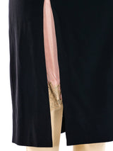 Jean Paul Gaultier Exposed Slip Black Skirt Bottom arcadeshops.com