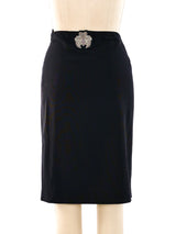 Jean Paul Gaultier Exposed Slip Black Skirt Bottom arcadeshops.com