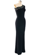 Adolfo Crystal Embellished Knit Dress Dress arcadeshops.com