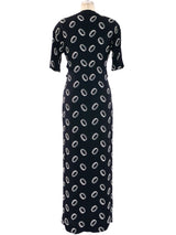 Chanel 1930's Inspired Tie Front Maxi Dress Dress arcadeshops.com