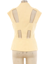 Thierry Mugler Cutout Peplum Top Top arcadeshops.com