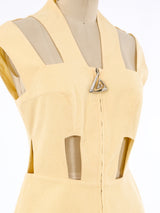 Thierry Mugler Cutout Peplum Top Top arcadeshops.com