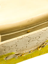 Hand Painted Gucci Logo Clutch Accessory arcadeshops.com