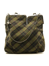 Vivienne Westwood Tartan Printed Kisslock Bag Accessory arcadeshops.com