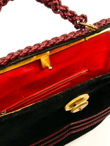 Roberta di Camerino Velvet Top Handle Bag Accessory arcadeshops.com