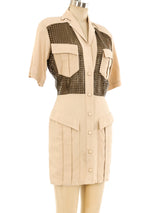 Thierry Mugler Perforated Safari Dress Dress arcadeshops.com