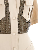 Thierry Mugler Perforated Safari Dress Dress arcadeshops.com