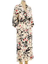 Chloe Abstract Printed Midi Dress Dress arcadeshops.com