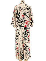 Chloe Abstract Printed Midi Dress Dress arcadeshops.com