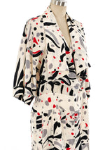 Chloe Abstract Printed Midi Dress Dress arcadeshops.com