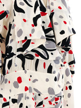 Chloe Abstract Printed Midi Dress Dress arcadeshops.com