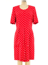 Givenchy Polka Dot Crepe Dress Dress arcadeshops.com