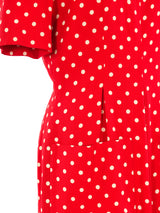 Givenchy Polka Dot Crepe Dress Dress arcadeshops.com