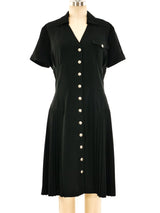 Thierry Mugler Pleated Shirt Dress Dress arcadeshops.com