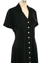Thierry Mugler Pleated Shirt Dress Dress arcadeshops.com