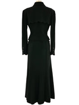 Karl Lagerfeld Wool Maxi Skirt Ensemble Suit arcadeshops.com