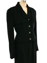 Karl Lagerfeld Wool Maxi Skirt Ensemble Suit arcadeshops.com