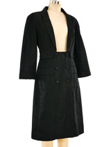 Chanel Double Breasted Silk Evening Coat Outerwear arcadeshops.com