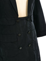 Chanel Double Breasted Silk Evening Coat Outerwear arcadeshops.com