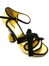 Prada Fairy Collection Orchid Heeled Sandal, 35 Accessory arcadeshops.com