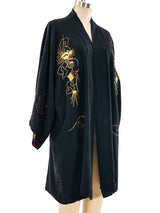 Dragon Embroidered Silk Robe Jacket arcadeshops.com