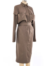 Thierry Mugler Belted Utility Dress Dress arcadeshops.com