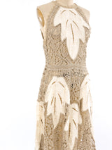 Sequin Embellished Sleeveless Crochet Dress Dress arcadeshops.com