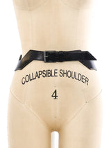 1990's Leather Zig Zag Belt Accessory arcadeshops.com