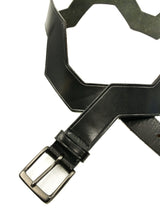 1990's Leather Zig Zag Belt Accessory arcadeshops.com