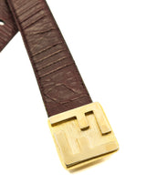 Fendi Embossed Logo Buckle Belt Accessory arcadeshops.com