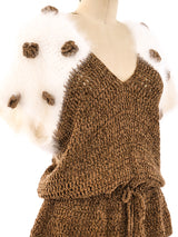Angora Tie Waist Sweater Top arcadeshops.com