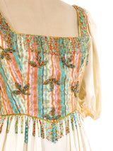 Victor Costa Beaded Bodice Gown Dress arcadeshops.com