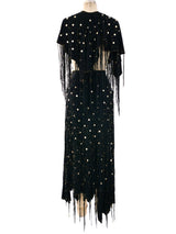 Jan Faulkner Studded Leather Fringe Ensemble Suit arcadeshops.com