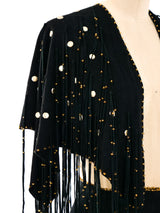 Jan Faulkner Studded Leather Fringe Ensemble Suit arcadeshops.com