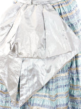 Victor Costa Striped Lame Dress Dress arcadeshops.com