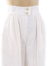 Chanel Linen High Waist Pants Bottom arcadeshops.com