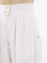 Chanel Linen High Waist Pants Bottom arcadeshops.com
