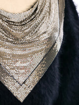 Chainmail Accented Angora Sweater Top arcadeshops.com