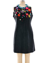 Moschino Cheap and Chic Raffia Accented Dress Dress arcadeshops.com