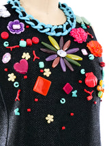Moschino Cheap and Chic Raffia Accented Dress Dress arcadeshops.com