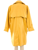Yves Saint Laurent Yellow Trench Coat Jacket arcadeshops.com