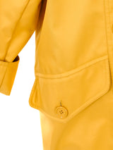 Yves Saint Laurent Yellow Trench Coat Jacket arcadeshops.com