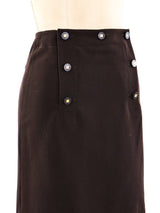 Chanel Chocolate Mini Skirt Bottom arcadeshops.com