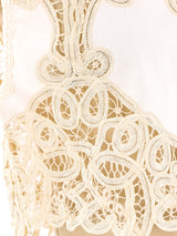 Lace Trimmed Cropped Tank Top Top arcadeshops.com