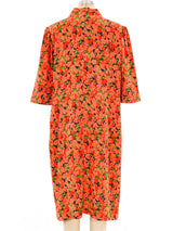 Yves Saint Laurent Floral Silk Dress Dress arcadeshops.com