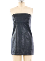 Maison Margiela Strapless Leather Top Top arcadeshops.com