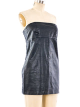 Maison Margiela Strapless Leather Top Top arcadeshops.com